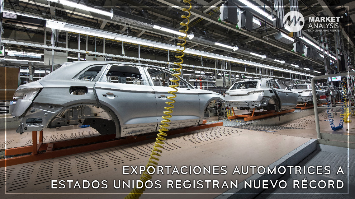 Exportaciones automotrices a Estados Unidos registran nuevo récord