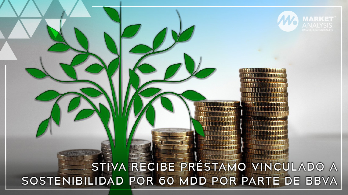 Stiva recibe préstamo vinculado a sostenibilidad por 60 mdd por parte de BBVA