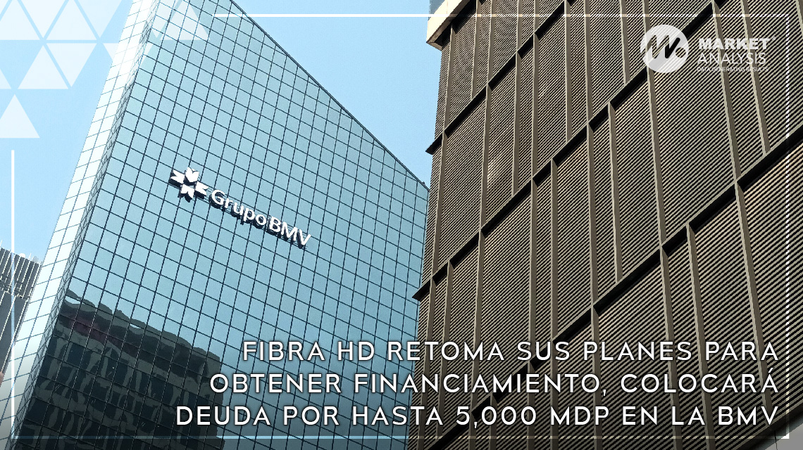 Fibra HD retoma sus planes para obtener financiamiento, colocará deuda por hasta 5,000 mdp en la BMV