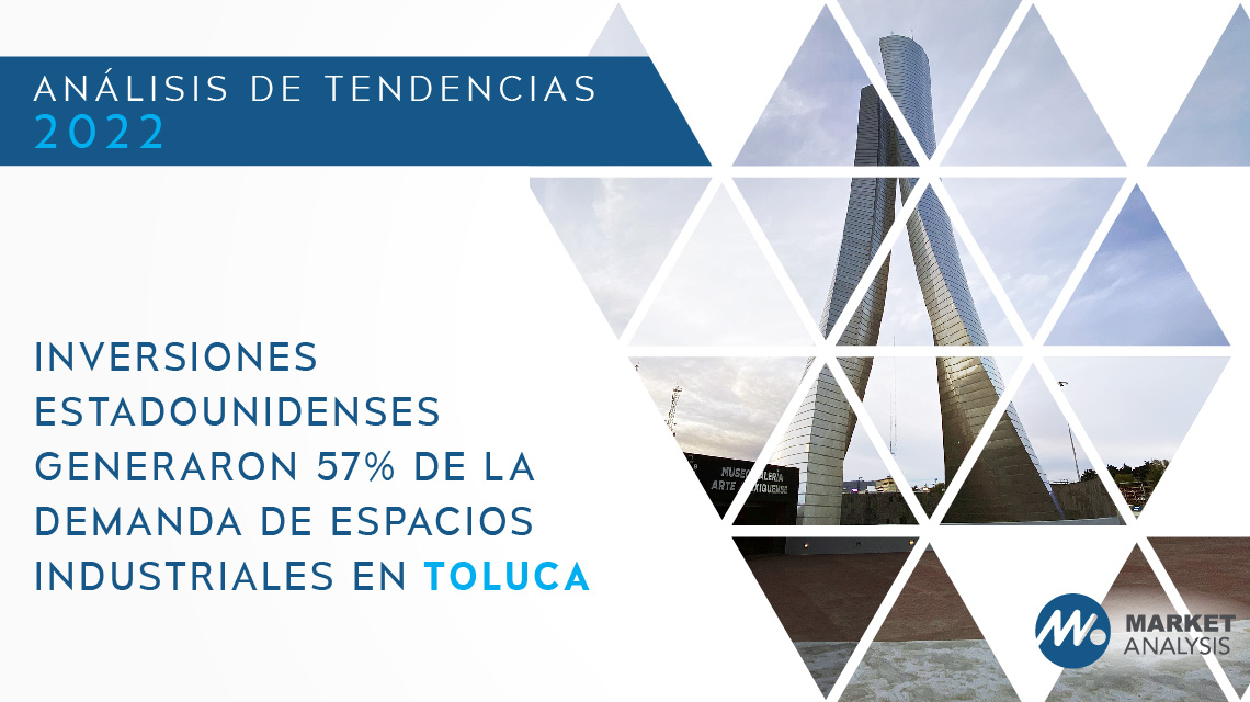 Inversiones estadounidenses generaron 57 por ciento de la demanda de espacios industriales en Toluca