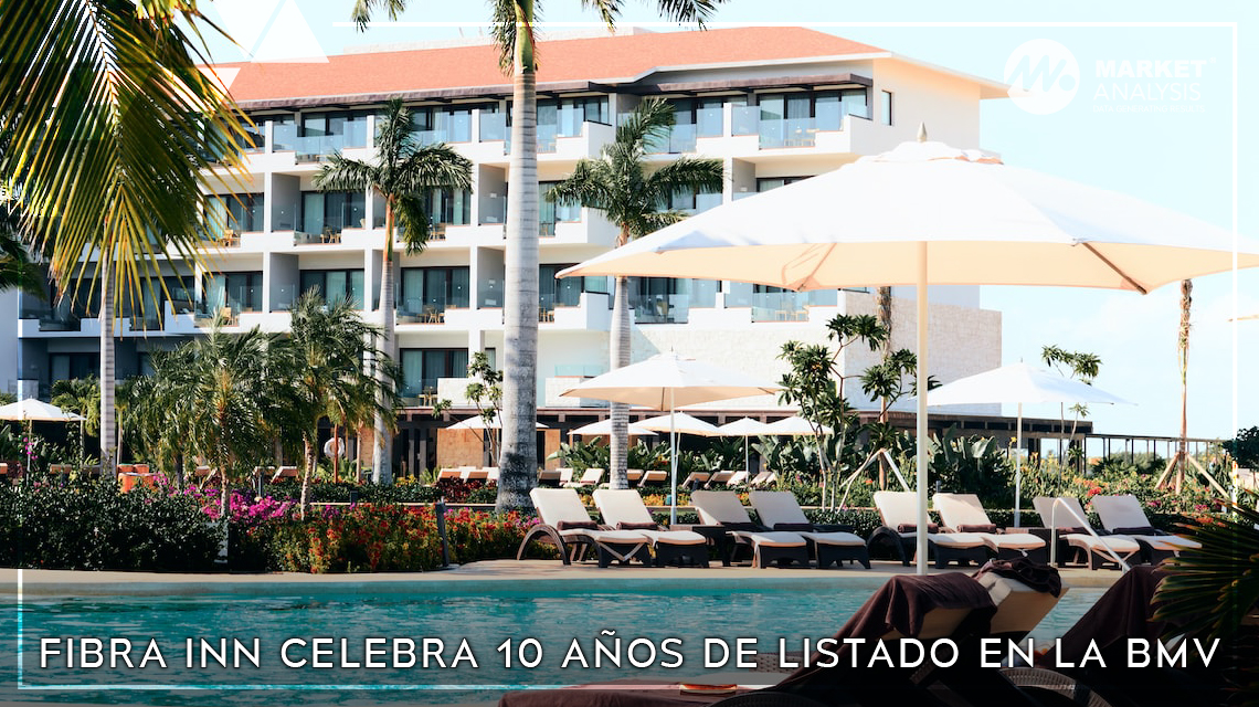 Fibra Inn celebra 10 años de listado en la BMV