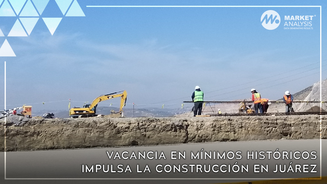 Vacancia en mínimos históricos impulsa la construcción en Juárez