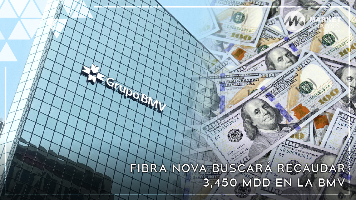 Fibra Nova buscará recaudar 3450 mdd en la BMV