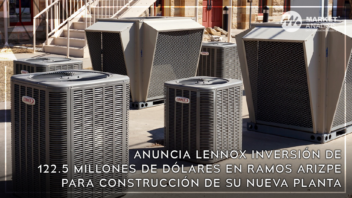 Anuncia Lennox inversión de 122.5 MDD en Ramos Arizpe para construcción de su nueva planta