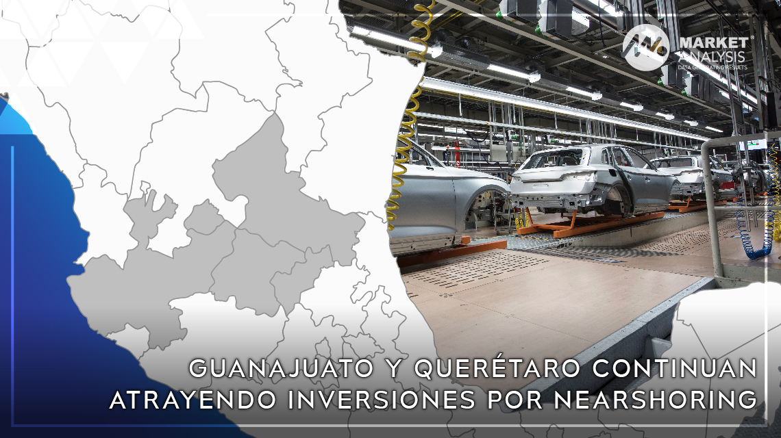 Guanajuato y Querétaro continuan atrayendo inversiones por nearshoring