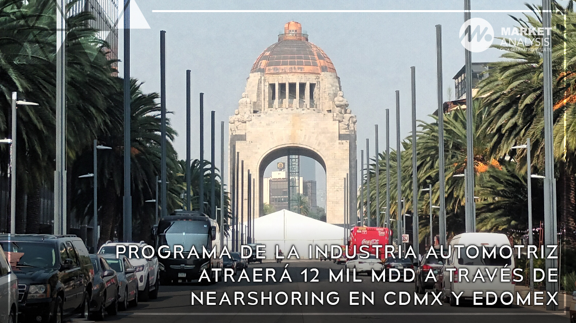 Programa de la industria automotriz atraerá 12 mil mdd a través de nearshoring en CDMX y EDOMEX