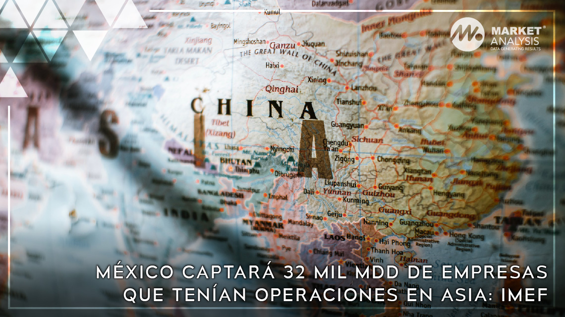 México captará 32 mil mdd de empresas que tenían operaciones en Asia: IMEF