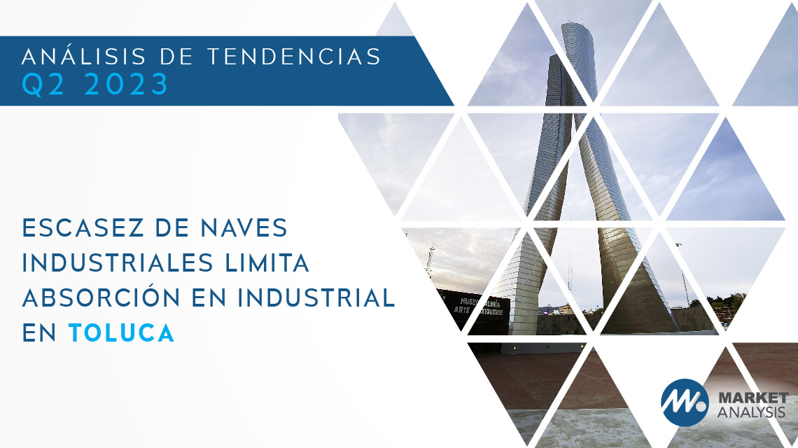 Escasez de naves industriales limita absorción en industrial en Toluca