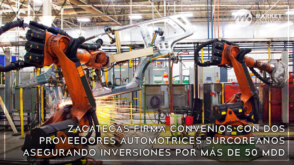 Zacatecas firma convenios con dos proveedores automotrices surcoreanos asegurando inversiones por más de 50 mdd