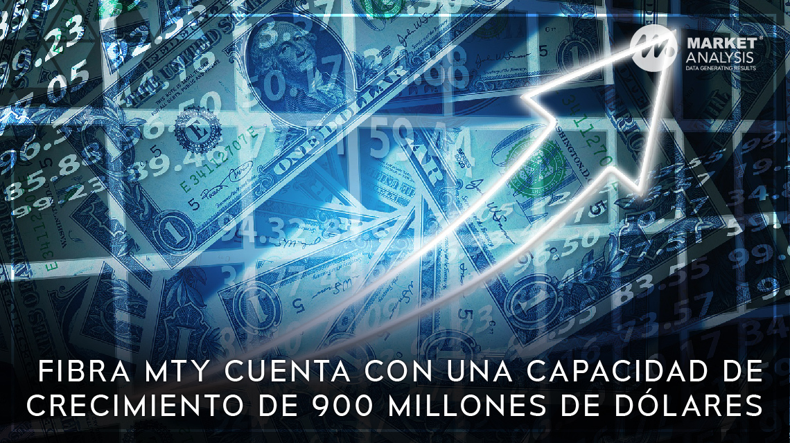 Fibra Mty cuenta con una capacidad de crecimiento de 900 millones de dólares