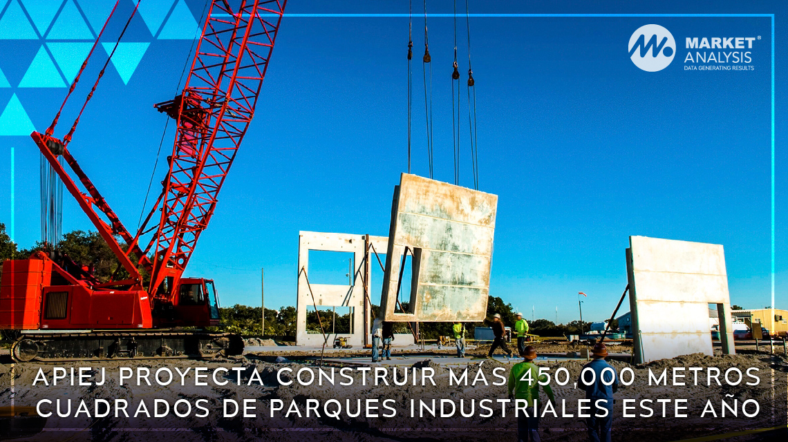 APIEJ proyecta construir más 450,000 metros cuadrados de parques industriales este año