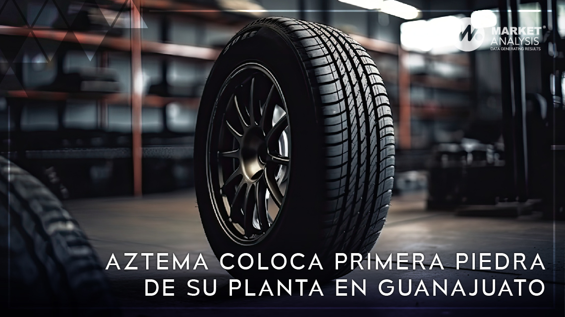 Aztema coloca primera piedra de su planta en Guanajuato