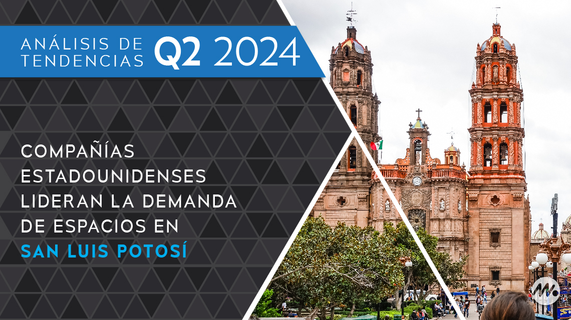 Compañías estadounidenses lideran la demanda de espacios en San Luis Potosí