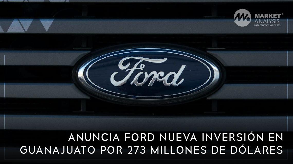 Anuncia Ford nueva inversión en Guanajuato por 273 millones de dólares