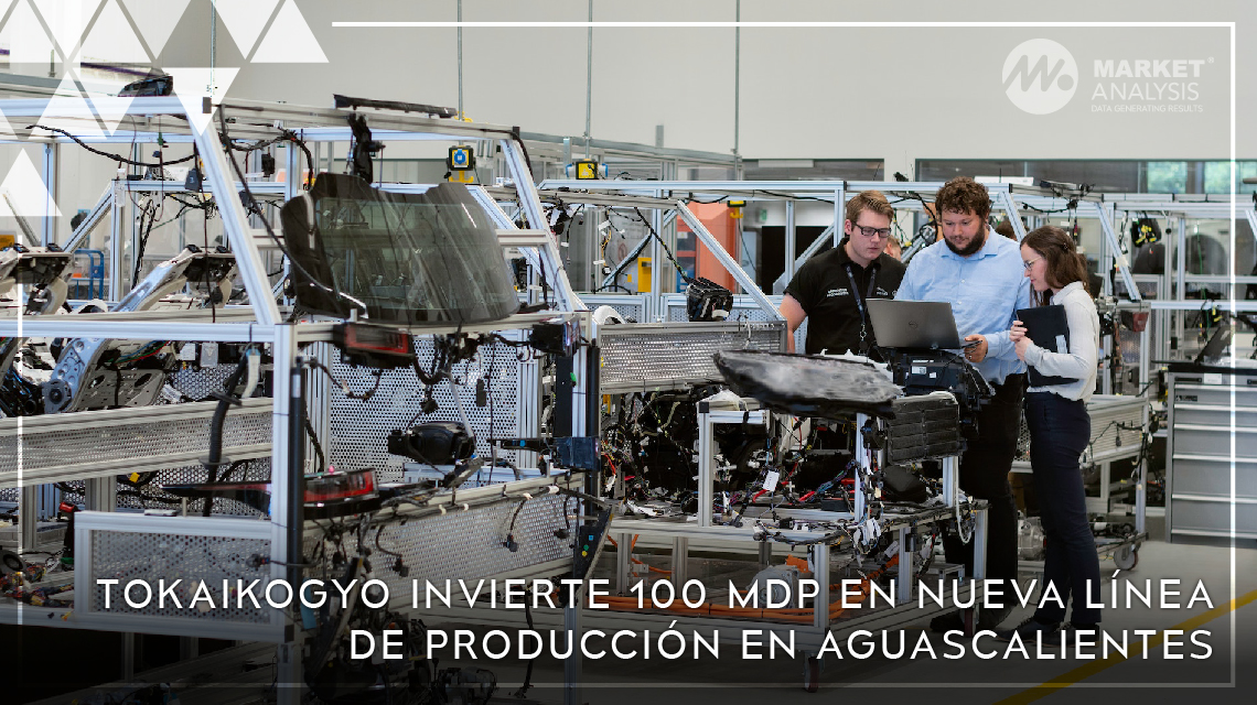 Tokaikogyo invierte 100 mdp en nueva línea de producción en Aguascalientes