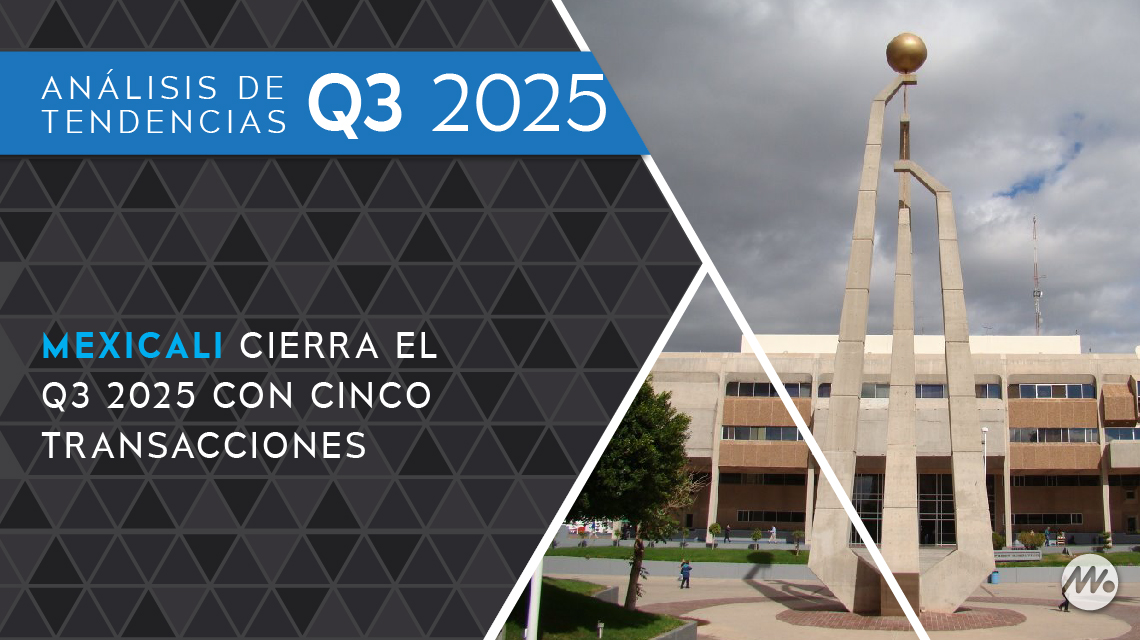 Mexicali cierra el Q3 2025 con cinco transacciones